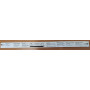Jeu de 2 Rails 76cm support dossiers suspendus (dossiers suspendus non fournis) en aluminium à visser sous tablette bois