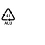 Jeu de 2 Rails 76cm support dossiers suspendus (dossiers suspendus non fournis) en aluminium à visser sous tablette bois