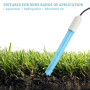 Baverta Sonde d'électrode de pH - Sonde de Moniteur de pH Smart PH capteur numérique BNC PH mètre