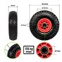 Roue de diable increvable 260mmx85mm - 3.00-4 alésage 20mm jante plastique - Idéal pour diable, chariot