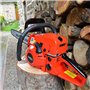 Tronçonneuse thermique - Guide de 50 cm - Cylindrée 49.2cm³ - Lubrification automatique de la chaîne - Frein de chaîne intégré