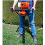 Mèche diamètre 80 mm pour tarière thermique – longueur 80 cm - Acier Robuste - Mise en place de Poteaux de Clôture Plantation