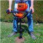 Mèche diamètre 100 mm pour tarière thermique – longueur 80 cm - Mèche de Forage Acier - Pose de Poteaux Clôture Plantation