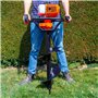 Mèche diamètre 300 mm pour tarière thermique – longueur 80 cm - Mèche de Forage Acier - Pose de Poteaux Clôture Plantation