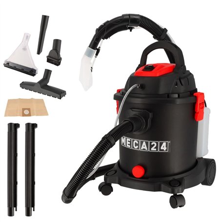 Aspirateur injecteur extracteur - 1200W - 20L - 3en1 - Pulvériser Nettoyer et Aspirer - Intérieur des voitures - Siège et Tapis