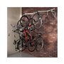 Mottez B138C Range-vélos modèle pro 6 vélos Gris 200 x 35 x 55 cm