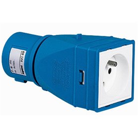 Legrand - Adaptateur pour fiche brochage domestique vers brochage industriel