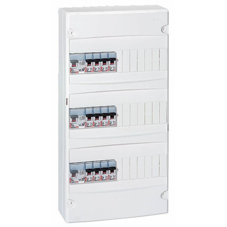 Legrand LEG92728 Tableau Pré-Équipé 3 Rangées