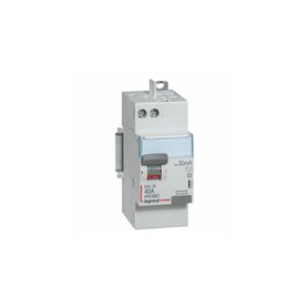 411632 Interrupteur différentiel DX3 2P 40A type AC 30mA arrivée haute + départ haut - 2 modules - Legrand