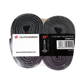 HUTCHINSON - Lot de 2 Chambre À Air - VTT - Standard - Résistance Et Anti-Crevaison - Valve Presta - Épaisseur 0.9 mm - 48 MM -