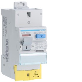 interrupteur différentiel hager - 63a - 30 ma - 2 pôles - type a - auto / vis