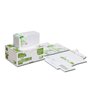 Paquet de 40 enveloppes extra blanches 100% recyclées DL 110x220 80 g/m² fenêtre 45x100 bande de protection