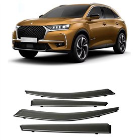 LJWAN 4 Pièces Deflecteur Vitre Voiture pour Citroen DS7 Crossback 2017 2018 2019 2020 2021 2022 2023