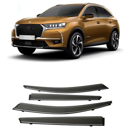 LJWAN 4 Pièces Deflecteur Vitre Voiture pour Citroen DS7 Crossback 2017 2018 2019 2020 2021 2022 2023