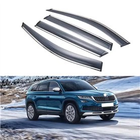 LJWAN 4 Pièces Deflecteur Vitre Voiture pour Skoda Kodiaq 2017-2020
