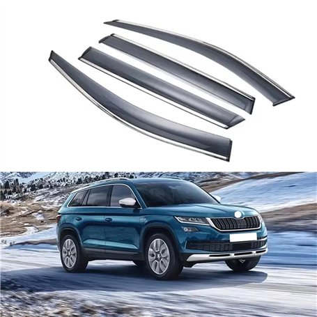 LJWAN 4 Pièces Deflecteur Vitre Voiture pour Skoda Kodiaq 2017-2020