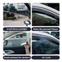 LJWAN 4 Pièces Deflecteur Vitre Voiture pour Porsche Cayenne 2007-2010, Visières latérales Avant ArrièRe Pare-Pluie Pare-Soleil 