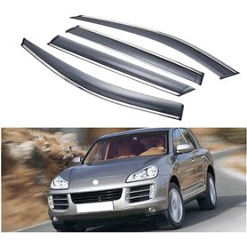 LJWAN 4 Pièces Deflecteur Vitre Voiture pour Porsche Cayenne 2011-2013