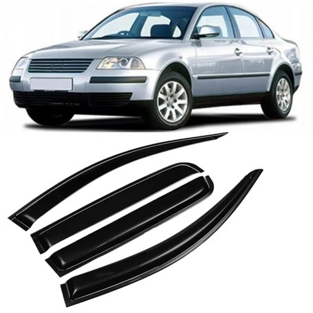 LJWAN 4 Pièces Deflecteur Vitre Voiture pour VW Passat B5 Sedan 1997 1998 2000 2001 2002 2003 2004 2005