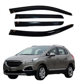 LJWAN 4 Pièces Deflecteur Vitre Voiture pour Peugeot 3008 2013-2018