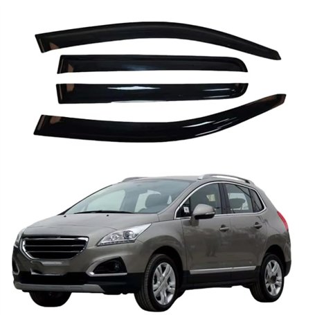 LJWAN 4 Pièces Deflecteur Vitre Voiture pour Peugeot 3008 2013-2018