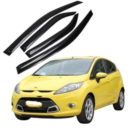 LJWAN 4 Pièces Deflecteur Vitre Voiture pour Ford Fiesta Hatchback 2009-2014