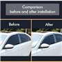 LJWAN 4 Pièces Deflecteur Vitre Voiture pour Ford Fiesta Hatchback 2009-2014, Visières latérales Avant ArrièRe Pare-Pluie Pare-S