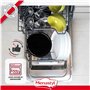 MENASTYL - Friteuse du Nord 28cm en acier émaillé noir et bord chrome - Panier inclus, pour des frites maison délicieuses - 3645