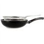 Poele a frire - MENASTYL - 3645749 - En acier émaillé - Noir - 26 cm - Tous feux dont induction
