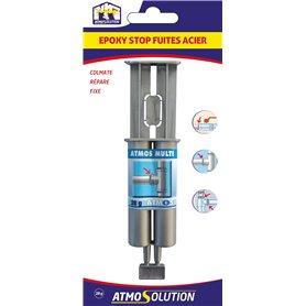 Atmos Products 1123 ATMOSMULTI Acier Soudure A Froid EPOXY Stop FUITES ACIER-28GR-ATMOSMULTI-ATMOS