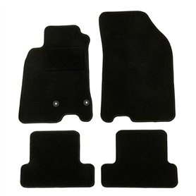 DBS - Tapis de Voiture - sur Mesure pour Megane 3 (2008-2016) - avec Clips de Fixation - Tapis de Sol antidérapant pour Automobi