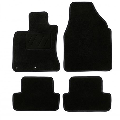 DBS - Tapis de Voiture - sur Mesure pour Qashqaï (2007 à 2013) - avec Clips de Fixation - Tapis de Sol antidérapant pour Automob