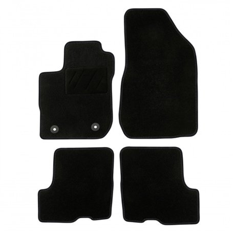DBS - Tapis de Voiture - sur Mesure pour Sandero/Stepway (2018 à 2020) - avec Clips de Fixation - Tapis de Sol antidérapant pour
