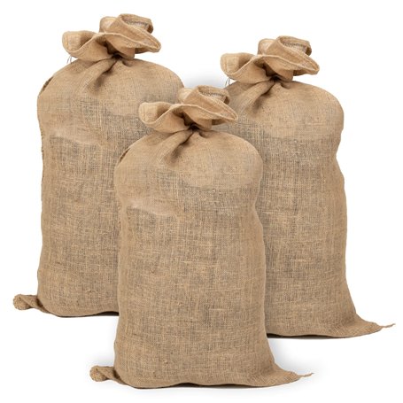 La Cordeline Lot 3 Sacs Toile de Jute 40x61 cm
