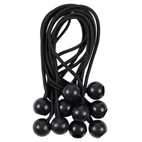 Gecosac Tendeur Elastique avec Boule 10 pièces 17cm - Sandow Elastique pour Fixation rapiden bâche