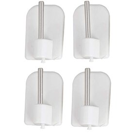 ATELIERS 28 Supports - Crochets adhésifs/Autocollant pour Tringle de vitrage - Lot de 4 (Blanc)