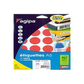 Apli 101357 - Etui 240 pastilles multi-usage rouge Ø 30 mm