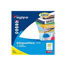 Apli 114004 - étui de 640 étiquettes multi-usage Ø 24 mm - Couleur: Blanc - Coins: Pastilles