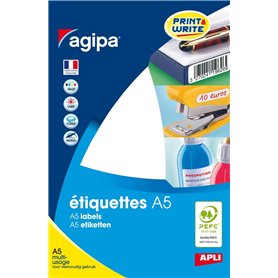 APLI 114012 - Etui de 512 étiquettes blanches multi-usage 24x33