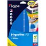 APLI 114352 - Etui 120 etiquettes multi-usage bleu 32 x 70 mm