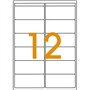 APLI 114352 - Etui 120 etiquettes multi-usage bleu 32 x 70 mm