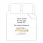 PSG CLASSIC 1 or 2 Person Bed Set | 100% Cotton | OEKO-TEX | Duvet Cover 220x240 cm + 2 Pillowcases 65x65 cm Reversible Printed 