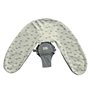 Housse coussin d'allaitement et de grossesse Multirelax® jersey cœurs/gris