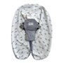Housse coussin d'allaitement et de grossesse Multirelax® jersey cœurs/gris