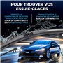 Valeo Silencio Essuie-glace - VF418 - Un Kit d'Essuie-glaces Plats d'Origine de Haute performance, Visibilité Supérieure sur la 