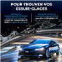 VALEO Silencio Essuie-glace - VF828 - Kit de Balais d'Essuie-glace Plat d'Origine de Haute performance, Visibilité Supérieure su