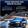 VALEO Silencio Essuie-glace - VF833 - Kit de Balais d'Essuie-glace Plat d'Origine de Haute performance, Visibilité Supérieure su