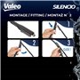 VALEO Silencio Essuie-glace - VF861 - Kit de Balais d'Essuie-glace Plat d'Origine de Haute performance, Visibilité Supérieure su