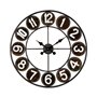 Emotion Horloge Murale Noir 60 cm Forge Métal Noir Silencieuse Style Industriel Chiffres Romains Marque Française