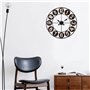Emotion Horloge Murale Noir 60 cm Forge Métal Noir Silencieuse Style Industriel Chiffres Romains Marque Française